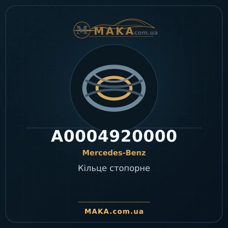 Кільце стопорне A0004920000