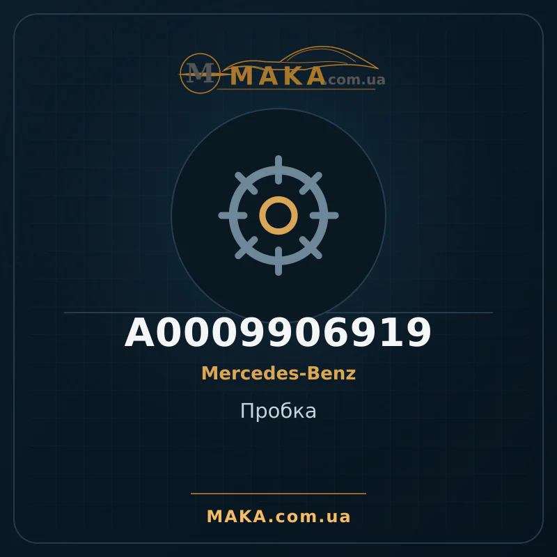 Пробка A0009906919