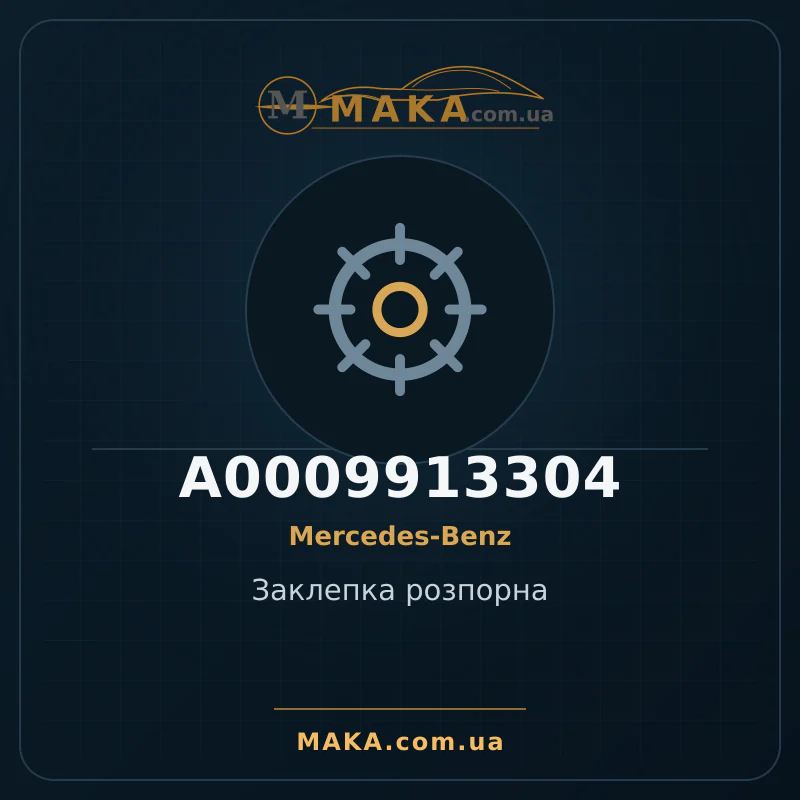 Заклепка розпорна A0009913304