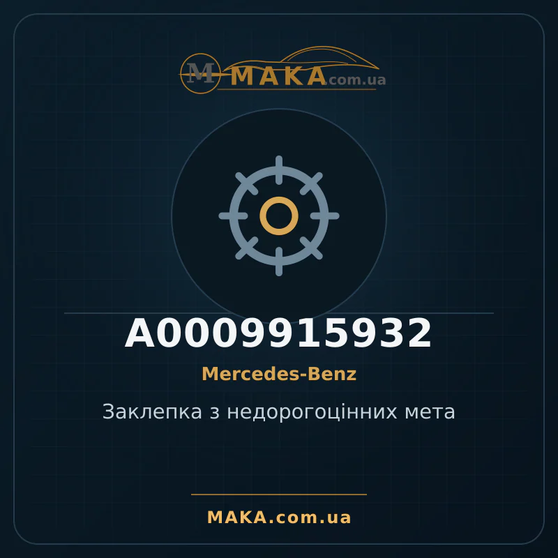 Base metal rivet A0009915932