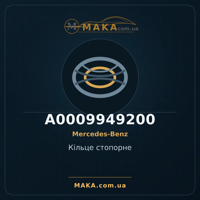 Кільце стопорне A0009949200