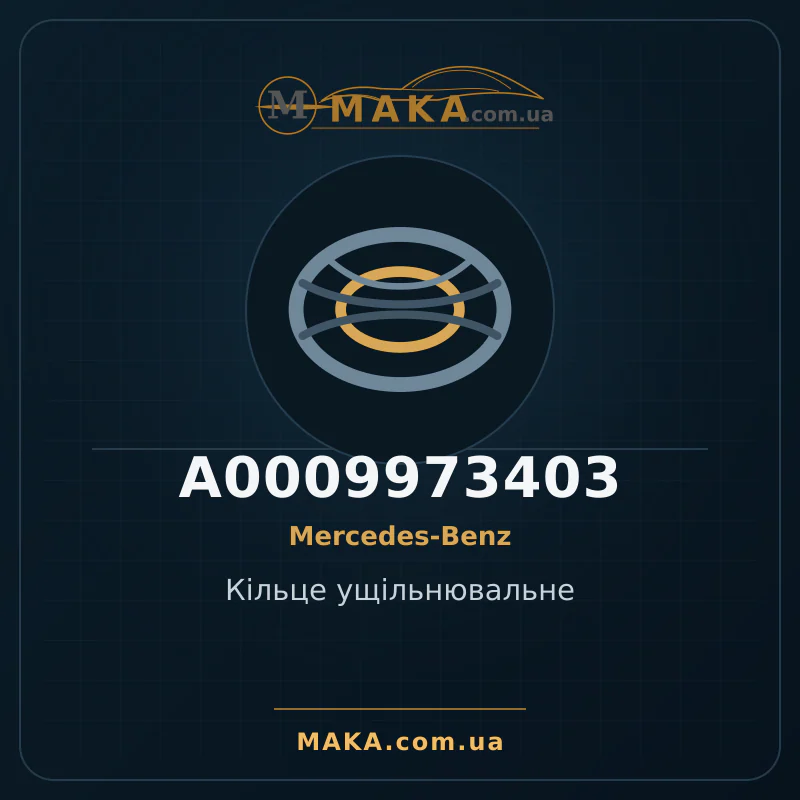 Кільце ущільнювальне A0009973403