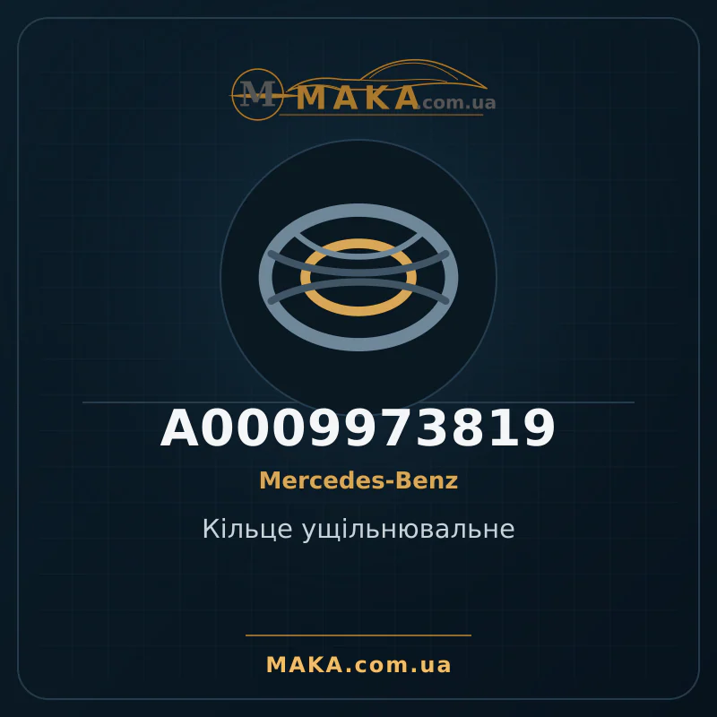 Кільце ущільнювальне A0009973819