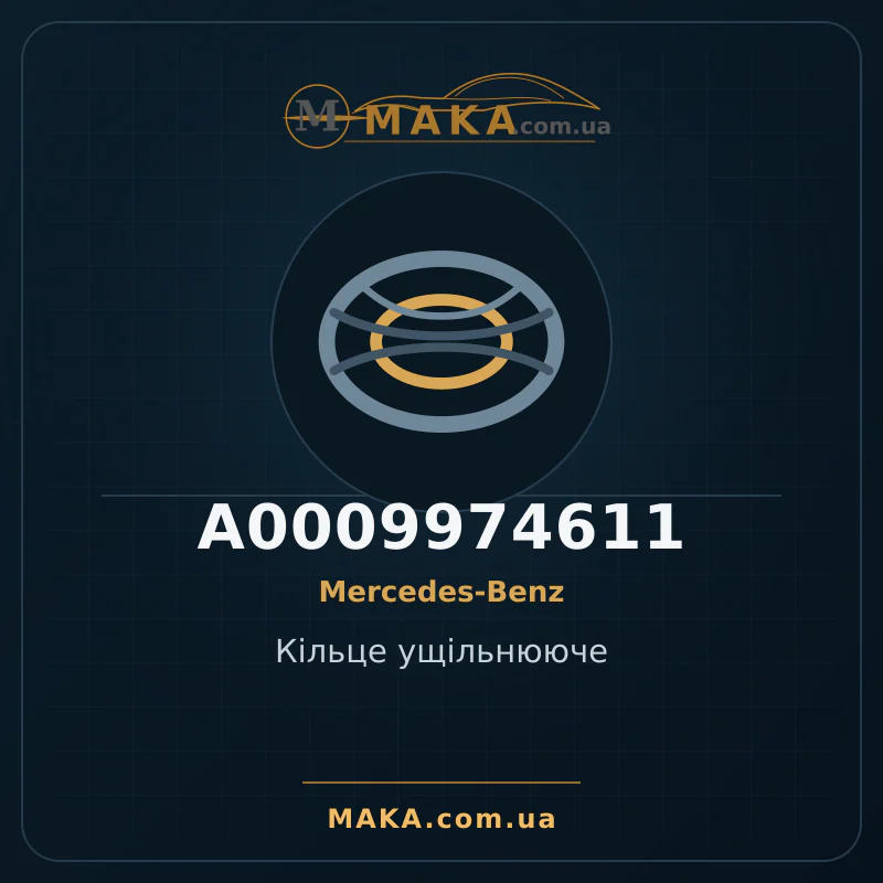 Кільце ущільнююче A0009974611