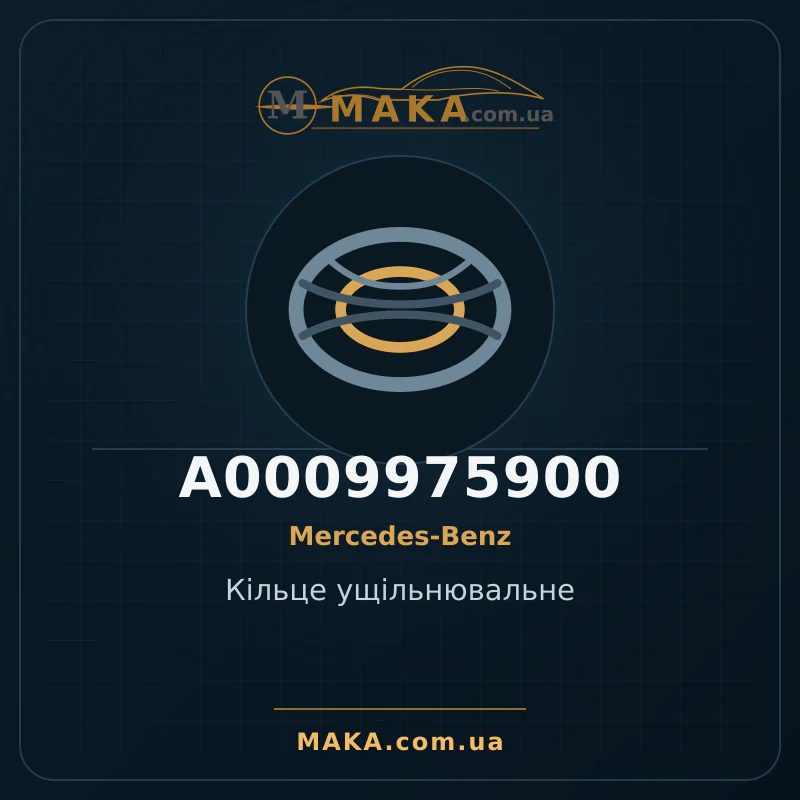 Уплотнительное кольцо A0009975900