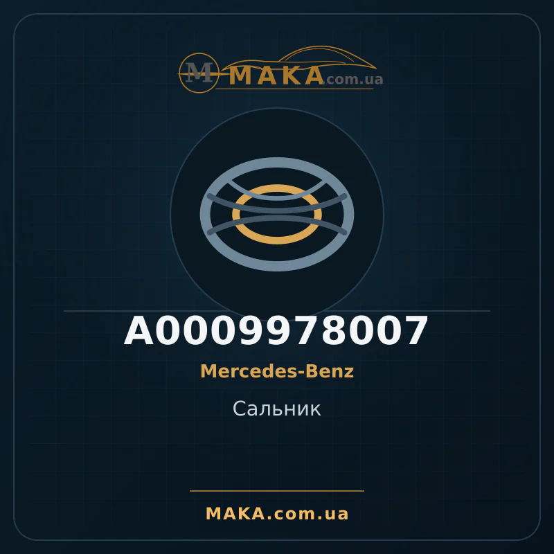 Сальник A0009978007