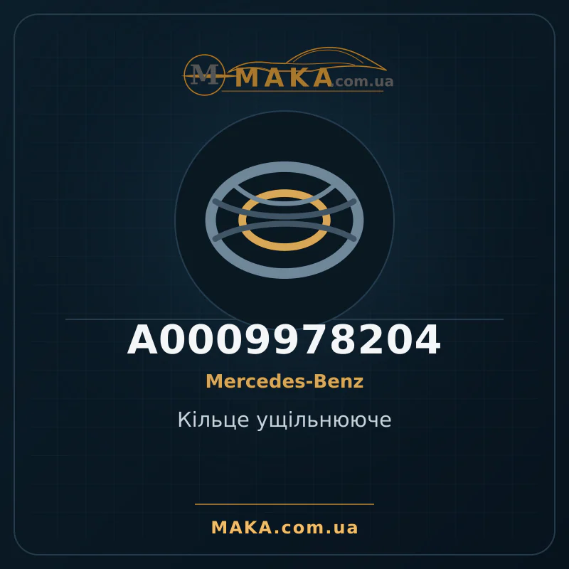 Кільце ущільнююче A0009978204