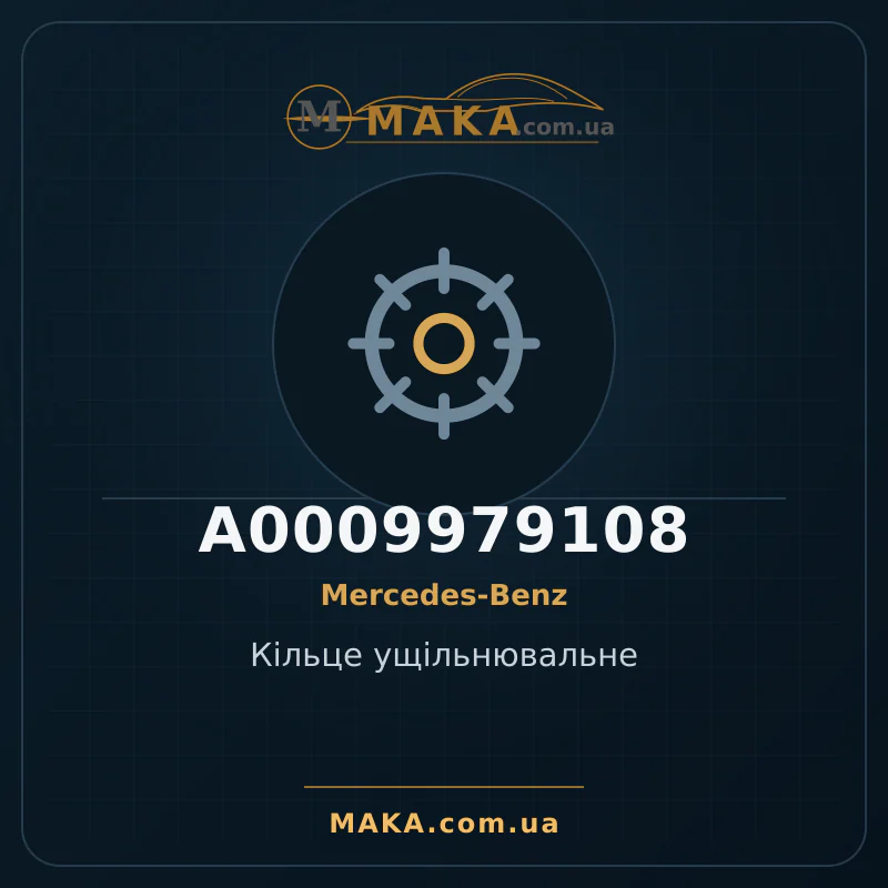 Кiльце ущiльнювальне A0009979108