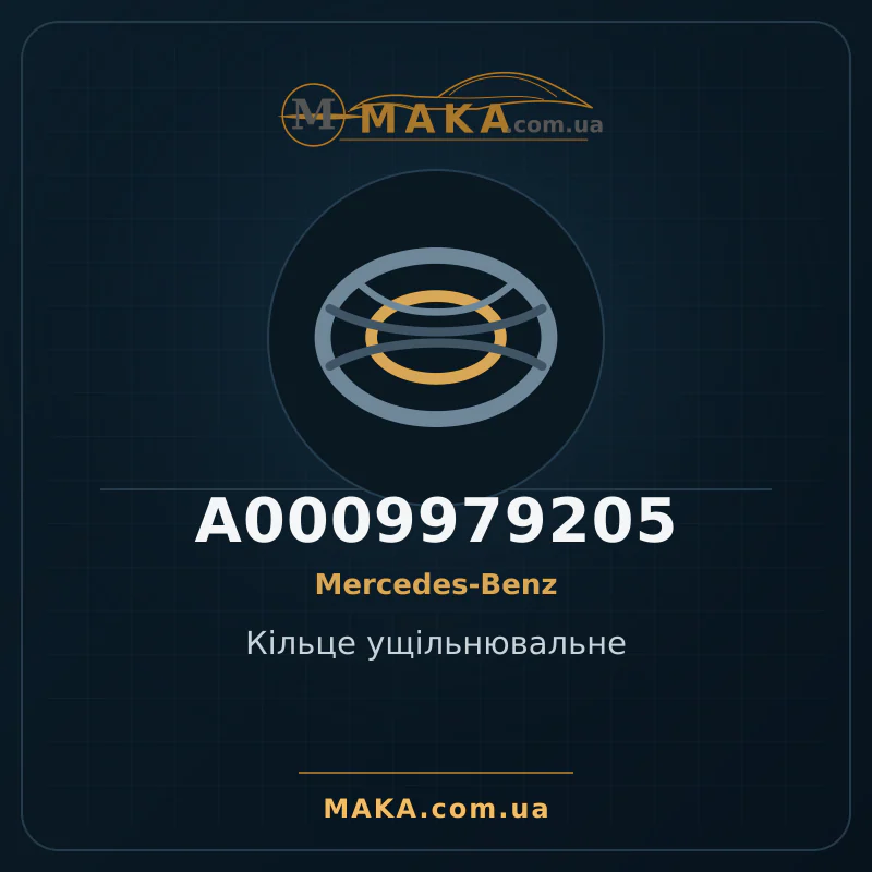 Кільце ущільнювальне A0009979205