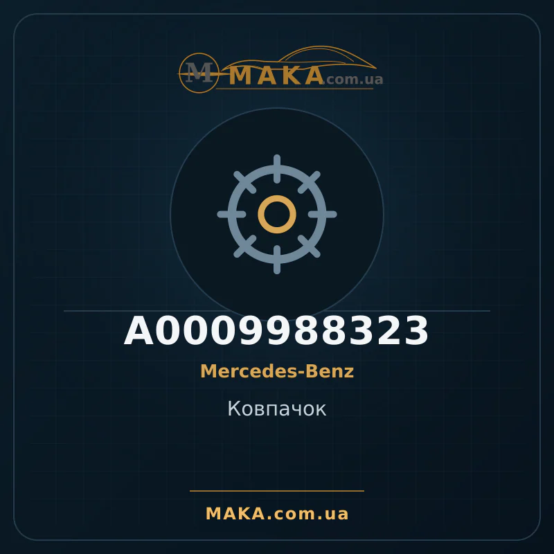 Ковпачок A0009988323