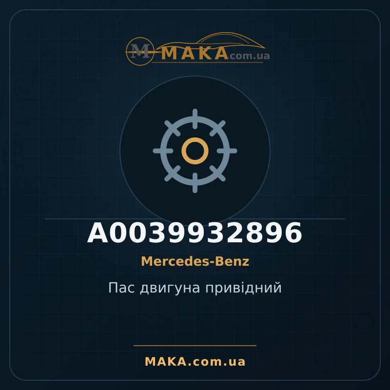 Пас двигуна привідний A0039932896