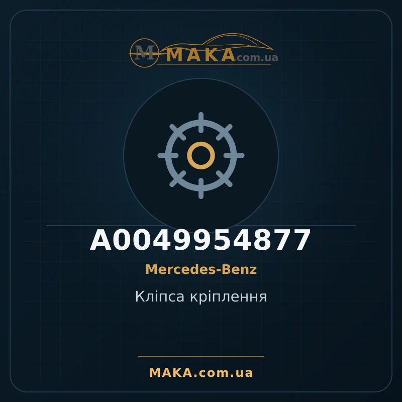Кліпса кріплення A0049954877