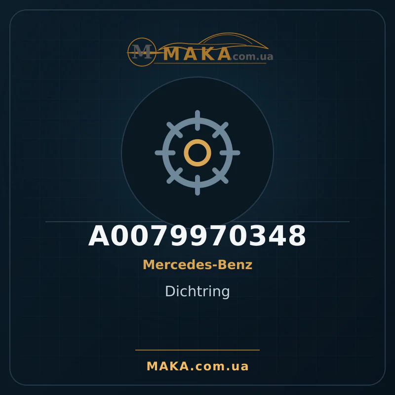 Уплотнювальне кольцо A0079970348
