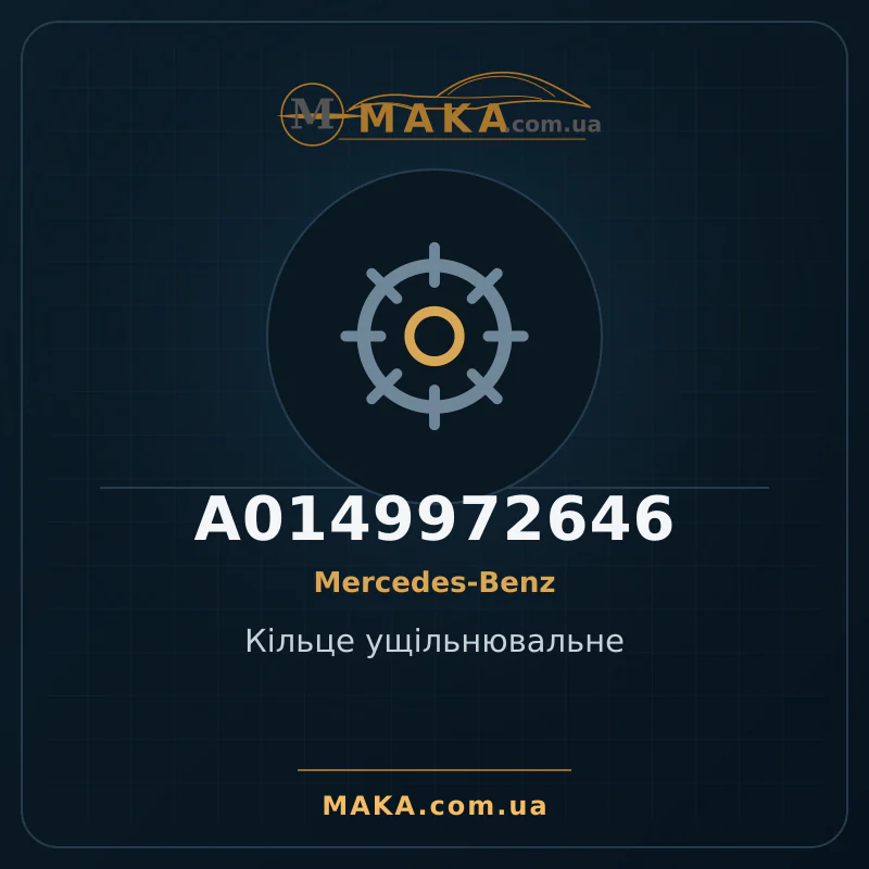 Кiльце ущiльнювальне A0149972646