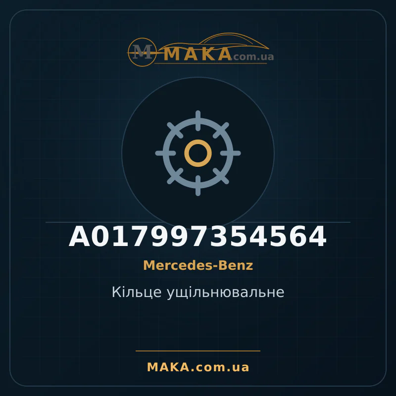 Кiльце ущiльнювальне A017997354564