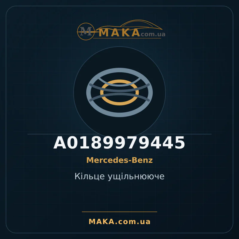 Уплотнительное кольцо A0189979445