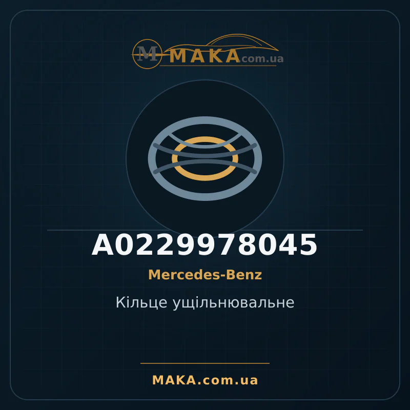 Уплотнительное кольцо A0229978045