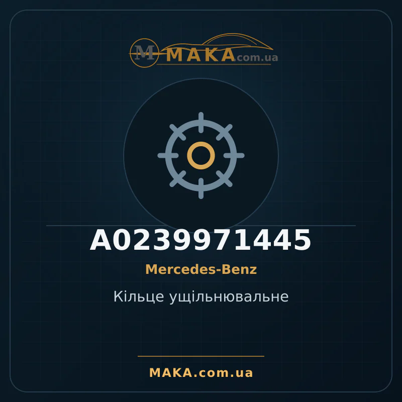 Кiльце ущiльнювальне A0239971445