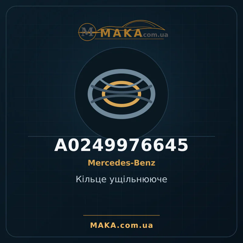 Кільце ущільнююче A0249976645