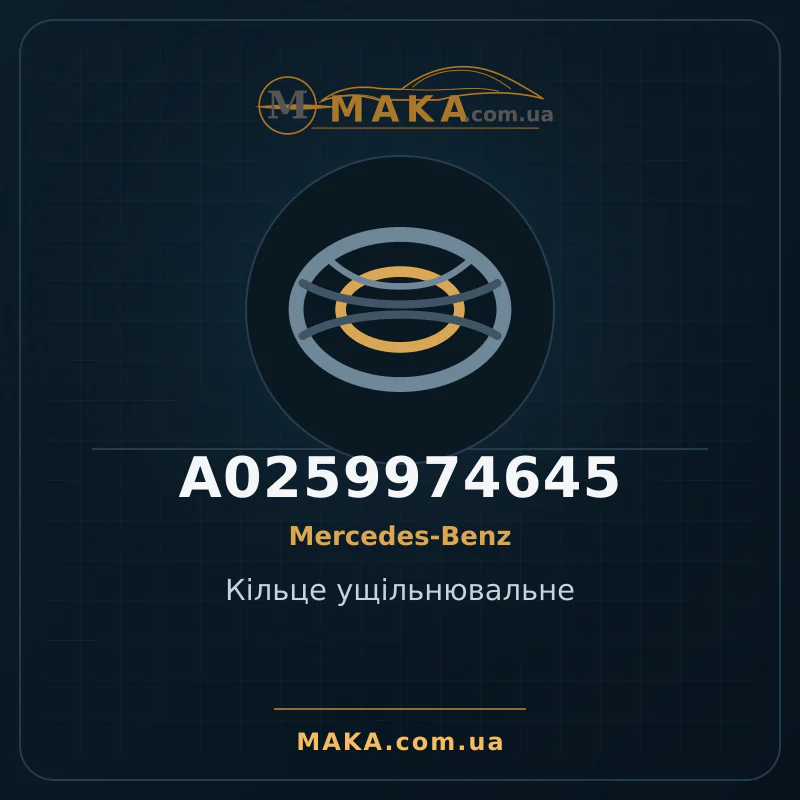Уплотнительное кольцо A0259974645