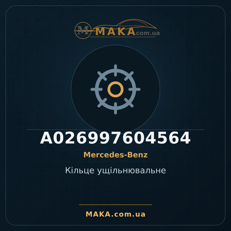 Кiльце ущiльнювальне A026997604564