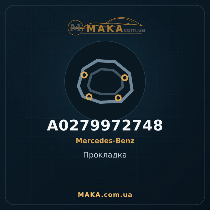 Прокладка A0279972748