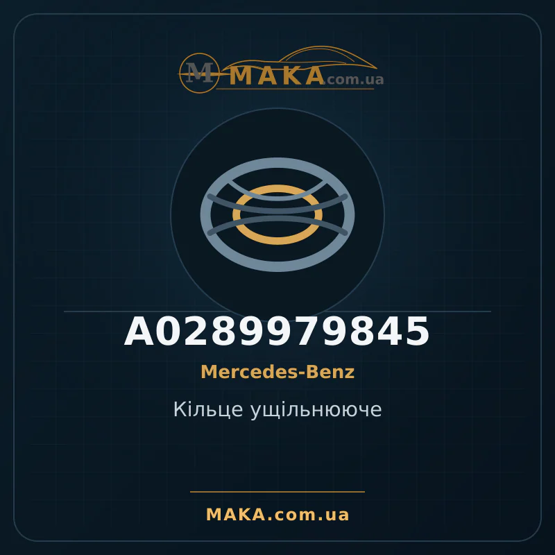 Кільце ущільнююче A0289979845
