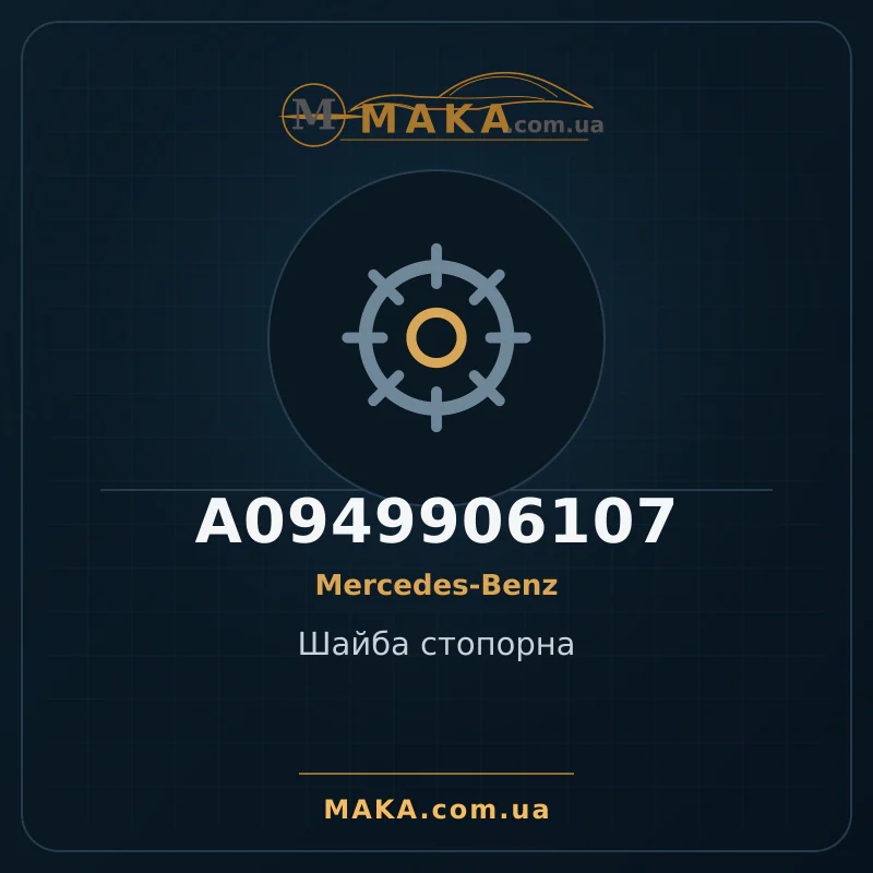 Стопорна шайба A0949906107