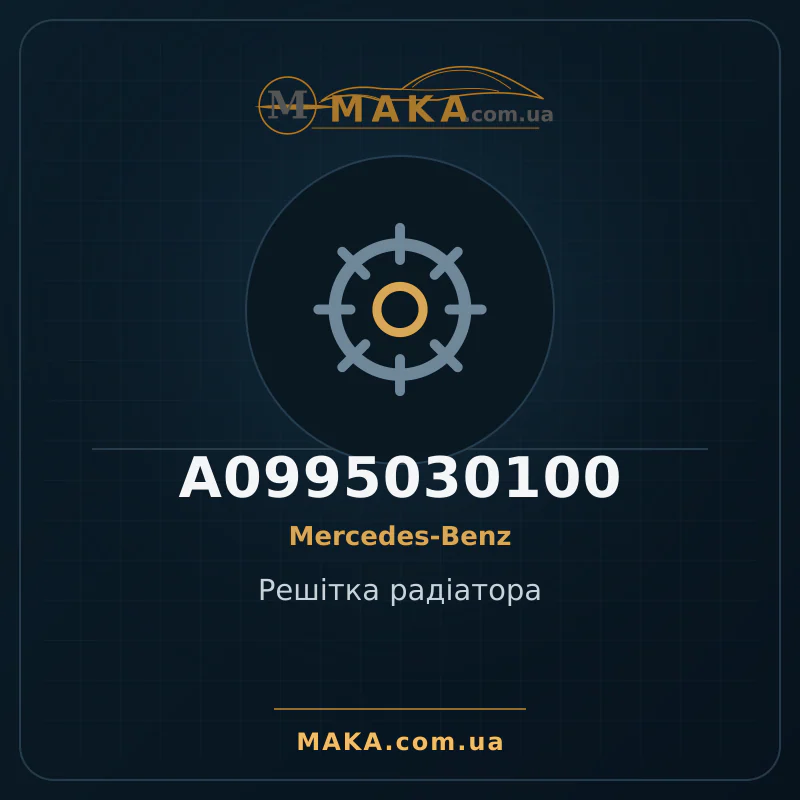 Решітка радіатора A0995030100