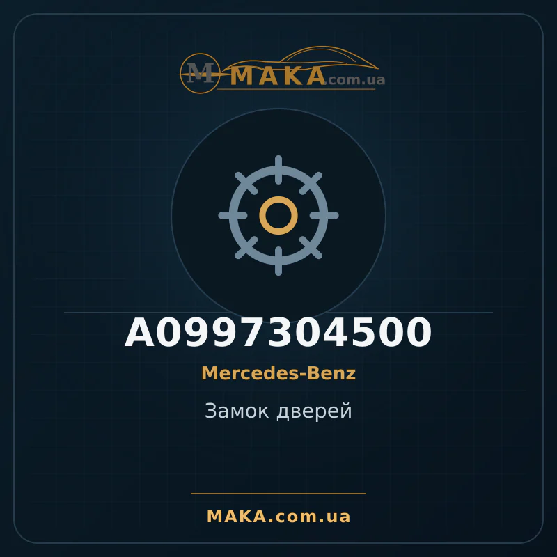 Замок дверей A0997304500
