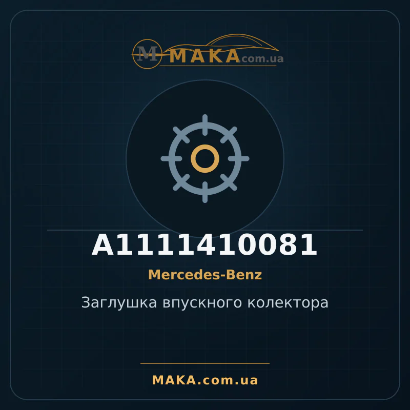 Заглушка впускного колектора A1111410081
