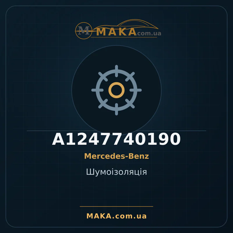 Шумоізоляція A1247740190
