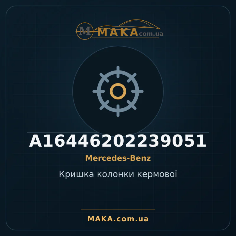 Кришка колонки кермової A16446202239051
