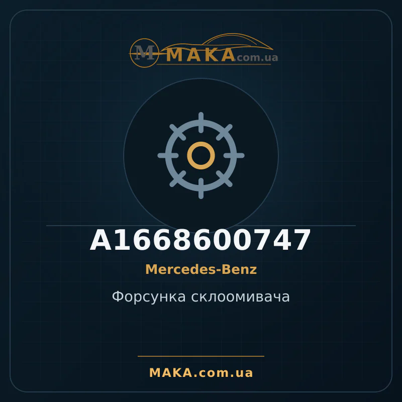 Форсунка склоомивача A1668600747
