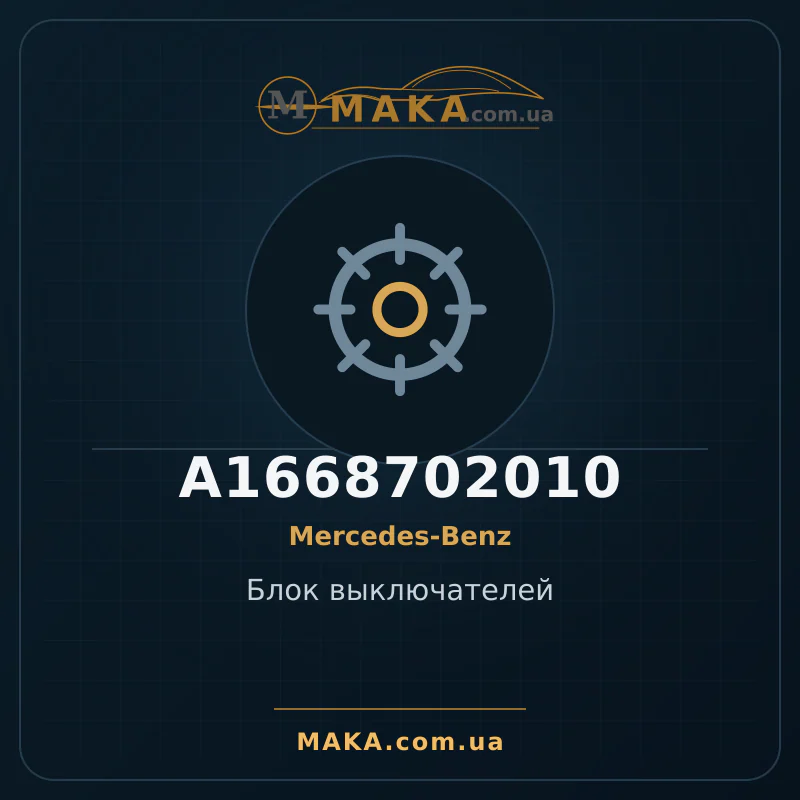 Блок вимикачів A1668702010