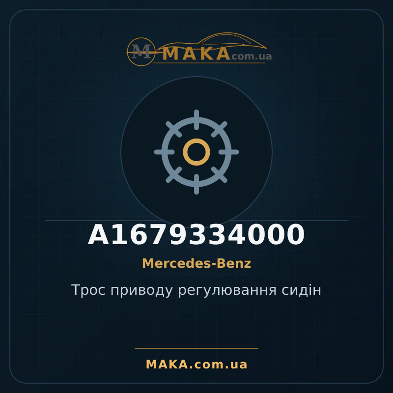 Трос приводу регулювання сидін A1679334000