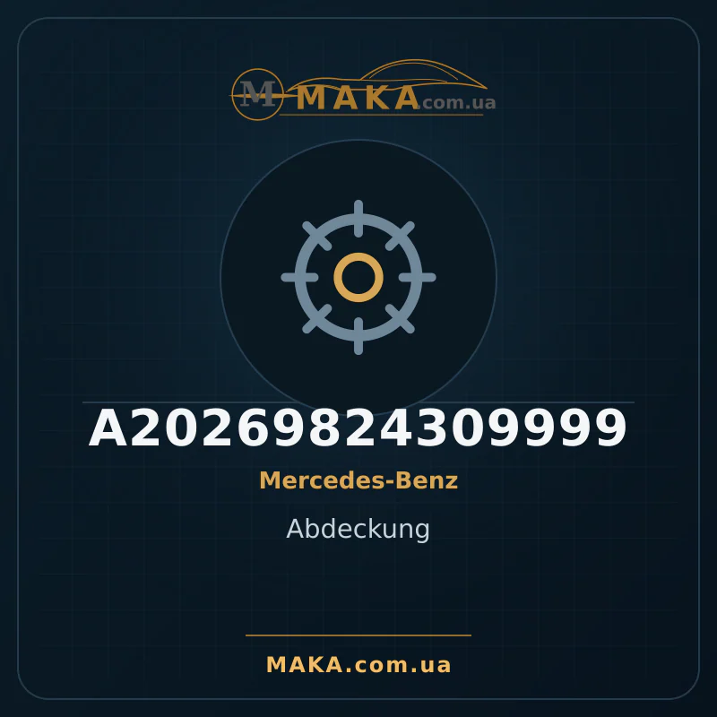 Abdeckung A20269824309999