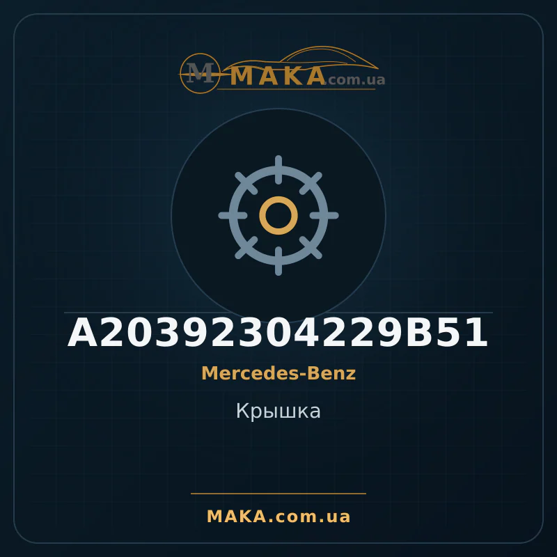 Кришка A20392304229B51