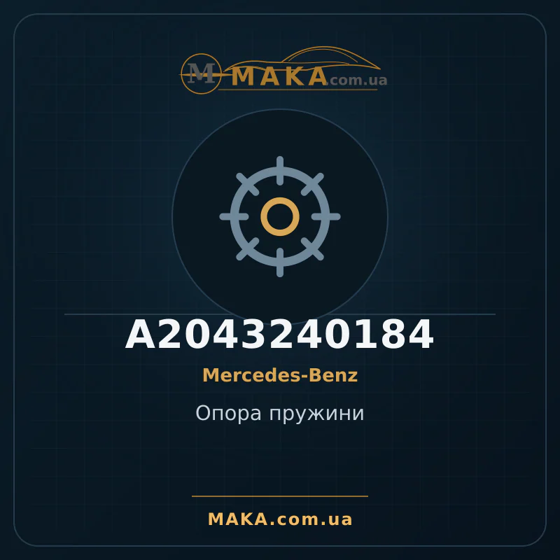 Опорні пружини A2043240184