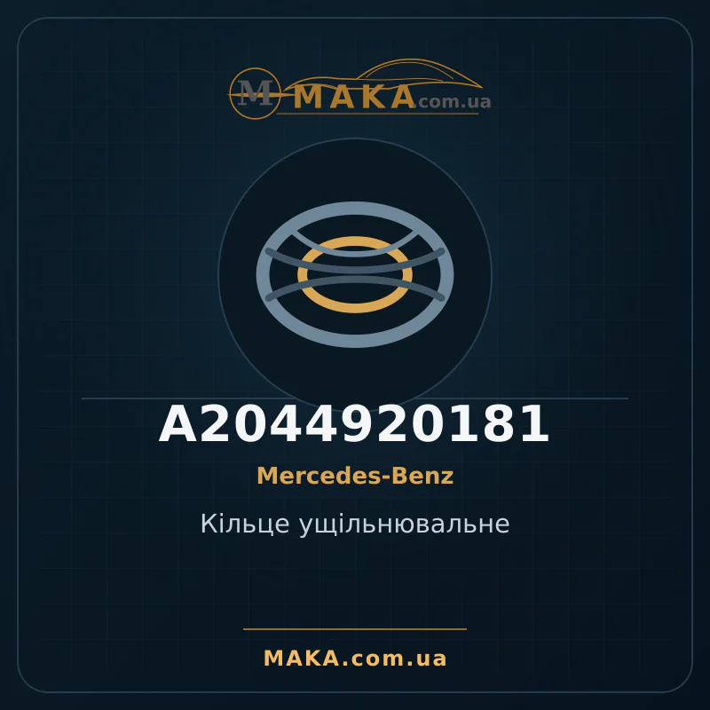 Кільце ущільнювальне A2044920181