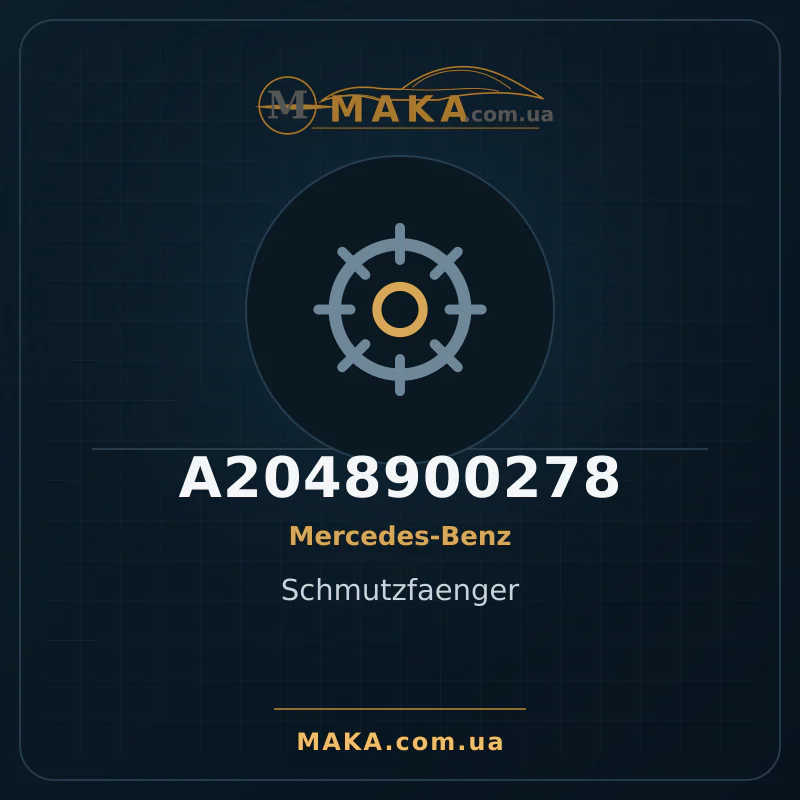 Фільтр для бруду A2048900278