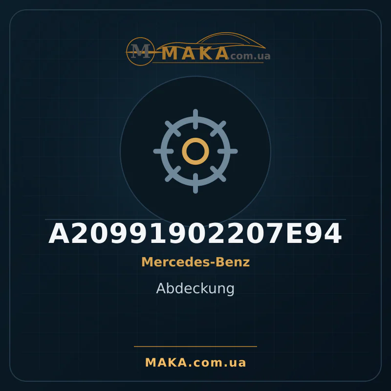 Abdeckung A20991902207E94