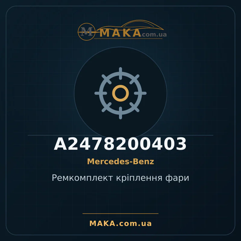 Ремкомплект кріплення фари A2478200403