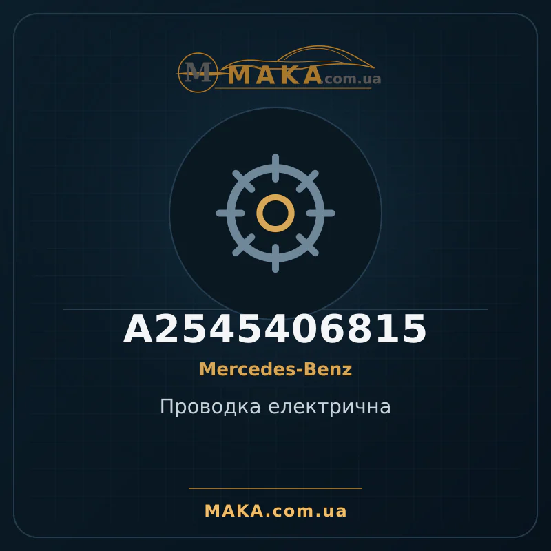 Electrical wiring A2545406815