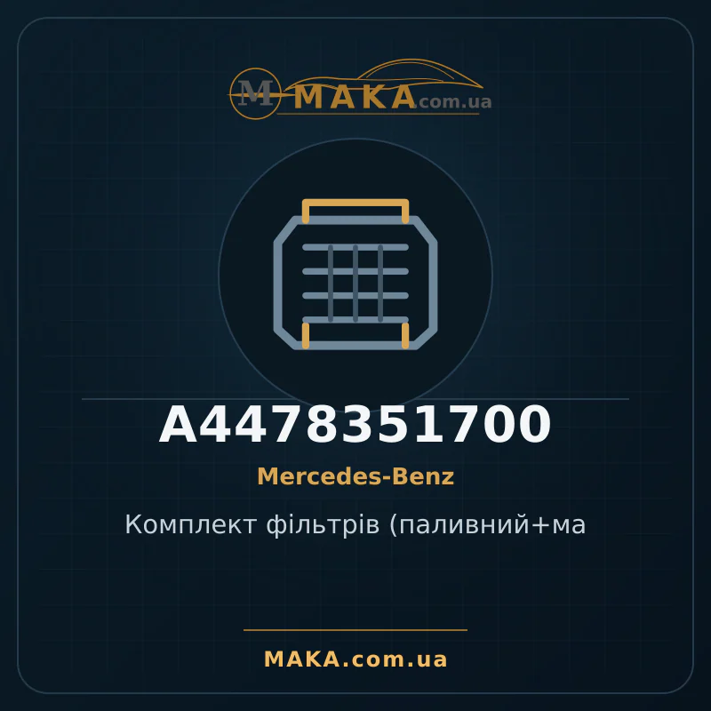 Комплект фільтрів (паливний+ма A4478351700