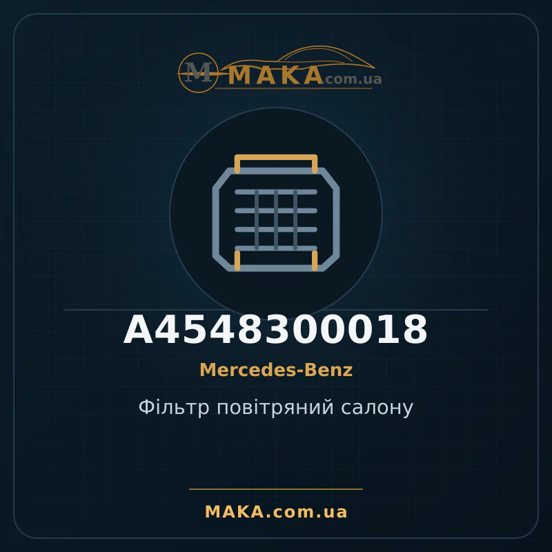 Фільтр повітряний салону A4548300018