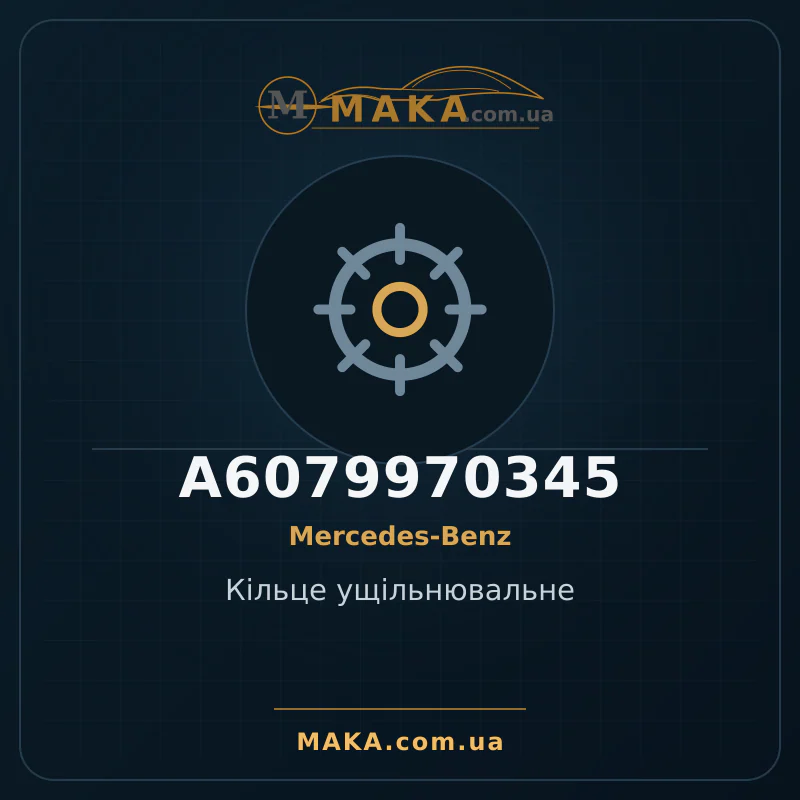 Кiльце ущiльнювальне A6079970345