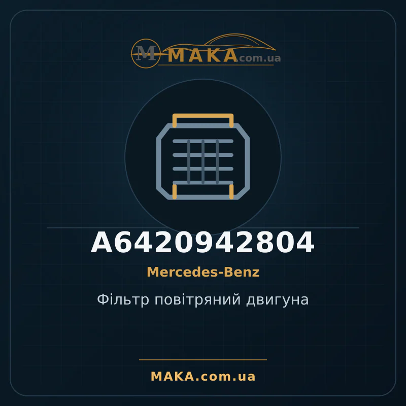 Фільтр повітряний двигуна A6420942804