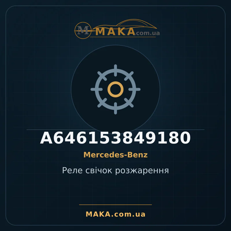 Реле свічок розжарення A646153849180