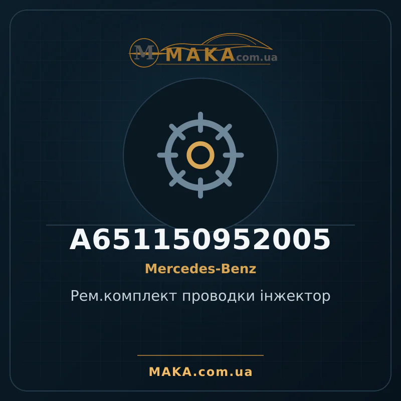 Рем.комплект проводки інжектор A651150952005